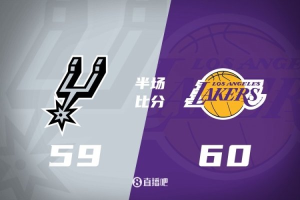 Báo cáo giữa hiệp - Lakers dẫn trước Spurs 1 điểm, Doncic 22+6+7, Wenban Yama chỉ ghi được 7 điểm
