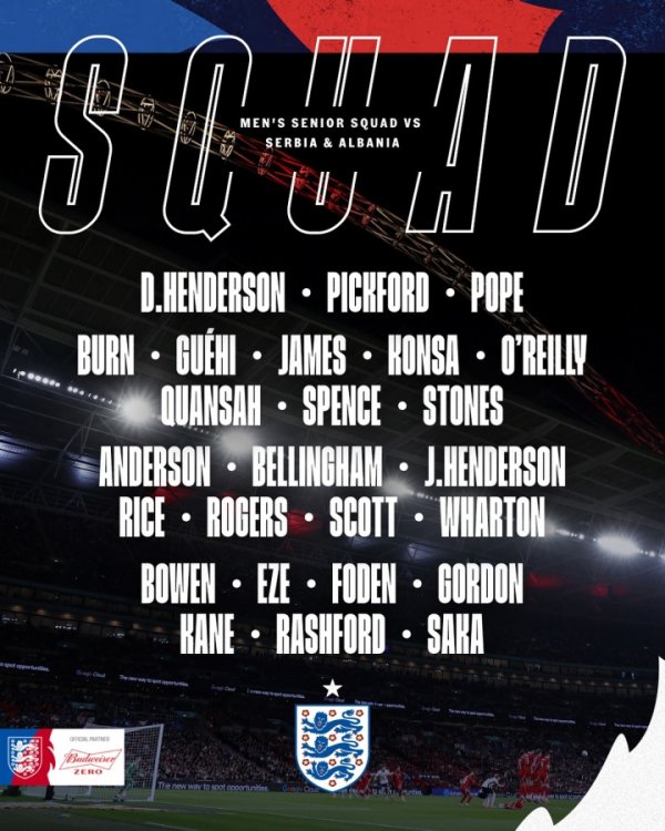 Đã đủ điều kiện trước thời hạn! Đội hình tuyển Anh: Bellin, Foden trở lại, La Shifu được chọn, Arnol